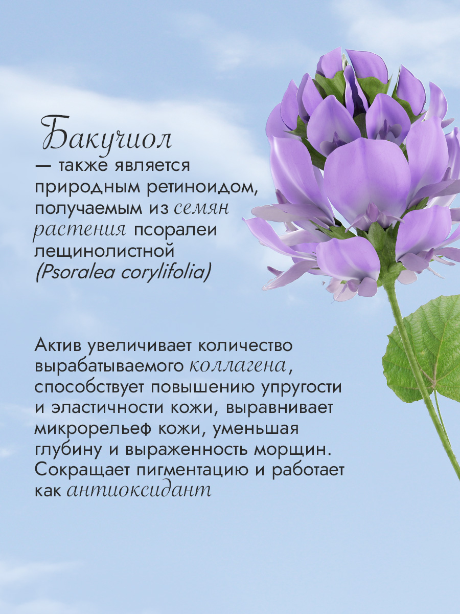Преображающая сыворотка с голубым ретинолом и бакучиолом