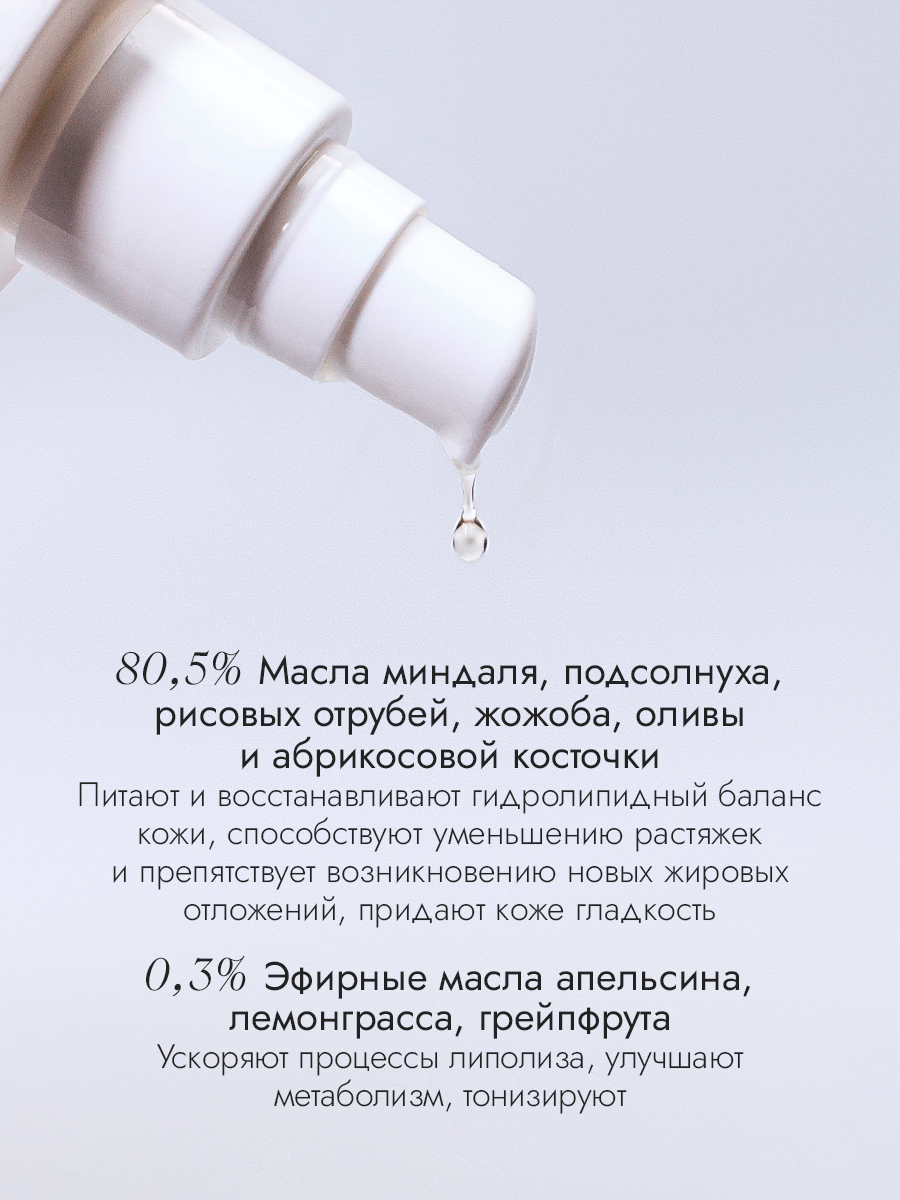 Антицеллюлитное массажное масло для тела