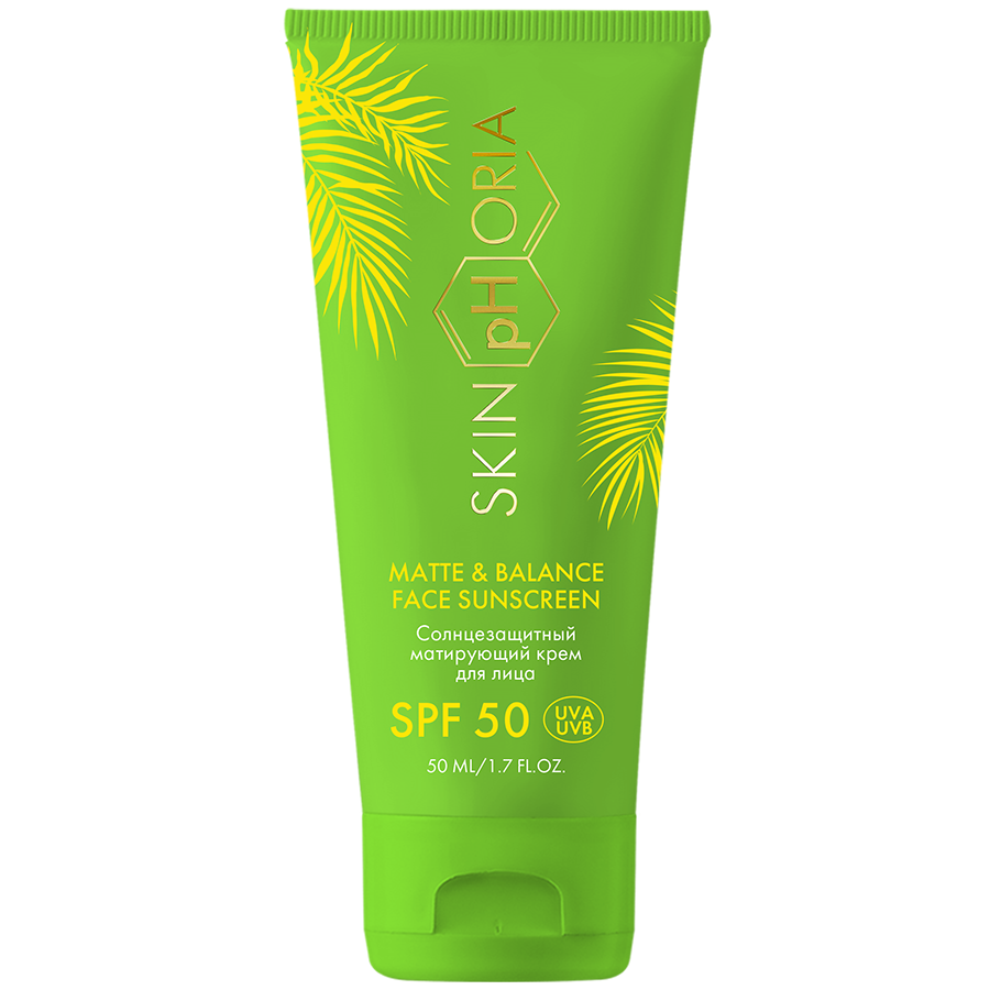 SPF 50 СПФ-крем для лица матирующ. Matte & Balance Face Sunscreen