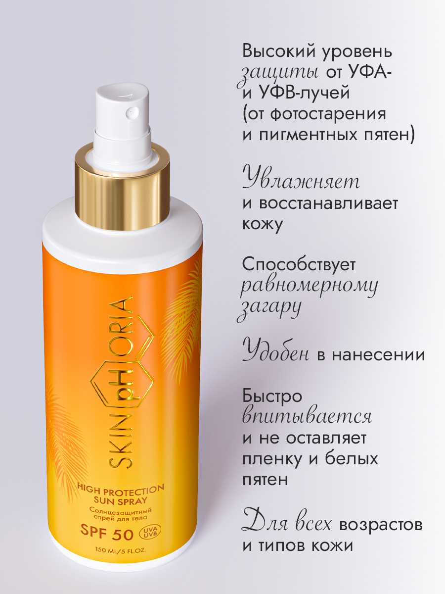 Солнцезащитный спрей для тела