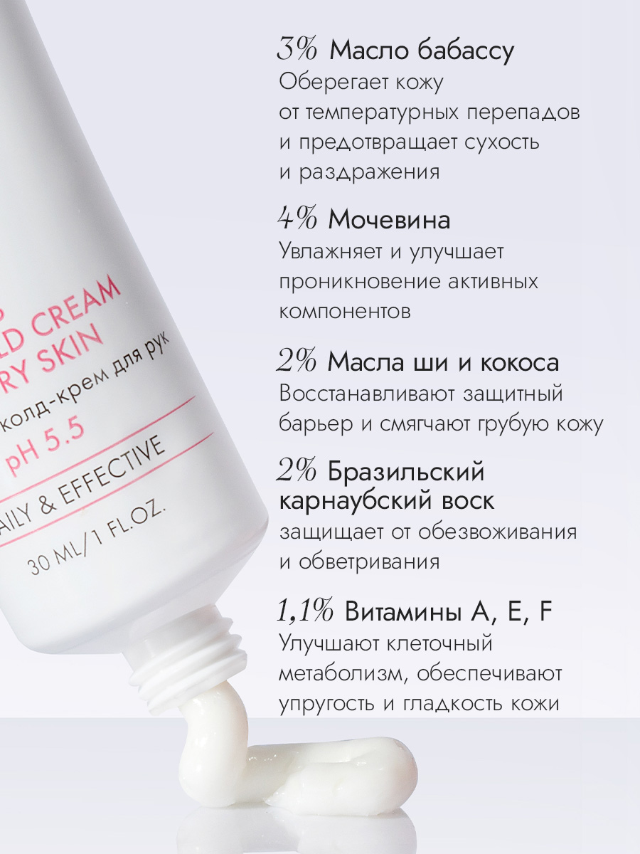 Питательный колд-крем для рук 